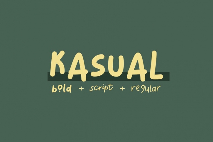 Kasual Font Family Font Download
