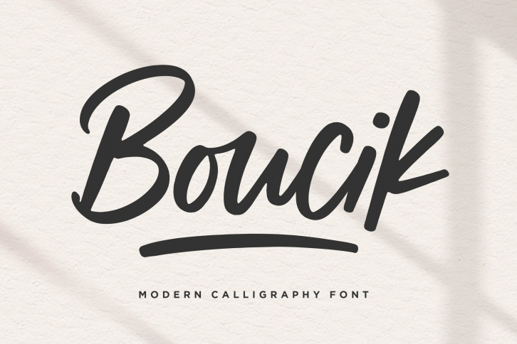 Boucik Modern Calligraphy Font Download