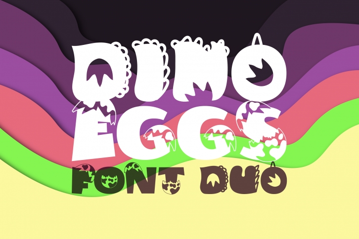 Dino Eggs Duo Font Download