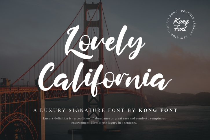 Lovely California Font Download