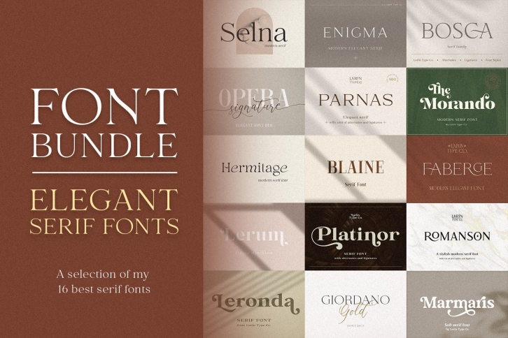 Elegant Serif Bundle Font Download