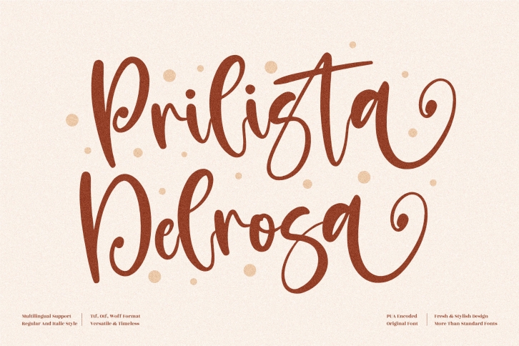 Prilista Delrosa Font Download