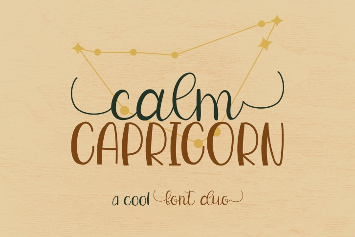 Calm Capricorn Duo Font Download