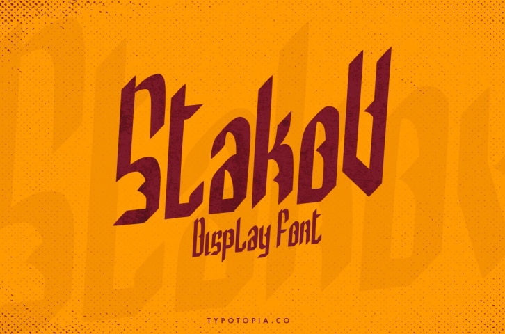 Stakov Display Font Download