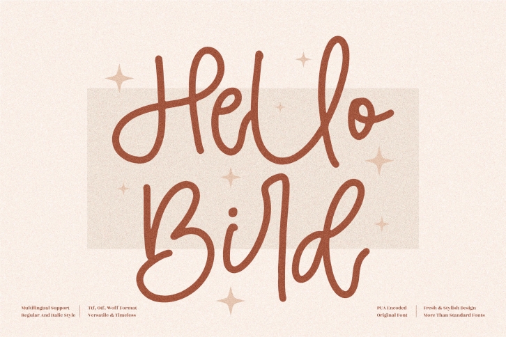 Hello Bird Font Download