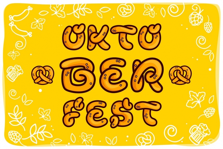 Oktoberfest font / pattern / icons Font Download
