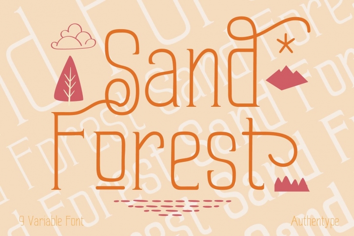 Sand Forest Display Font Download
