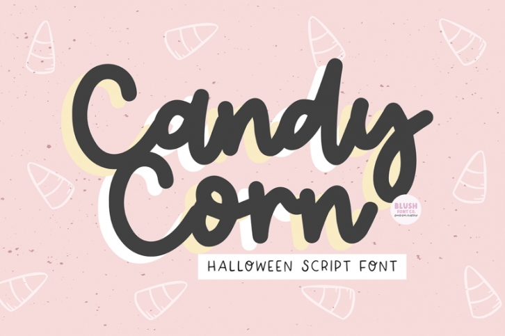 CANDY CORN Halloween Script Font Font Download