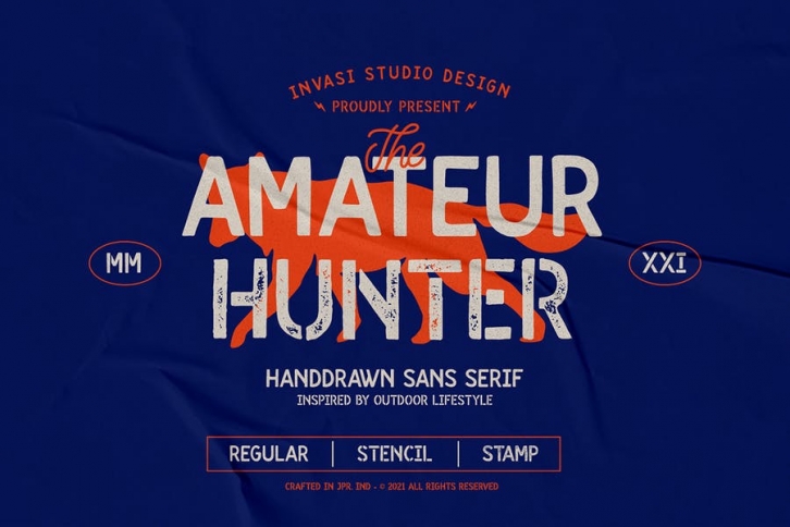 Amateur Hunter - Handdrawn sans Font Download