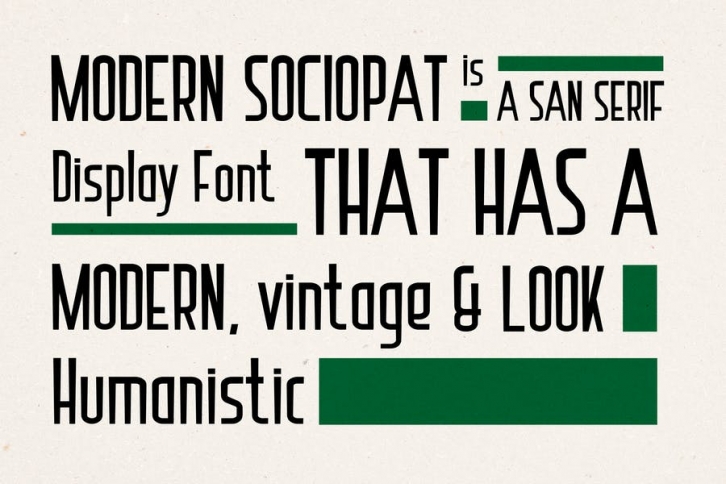 VDN Modern Sociopath Font Download