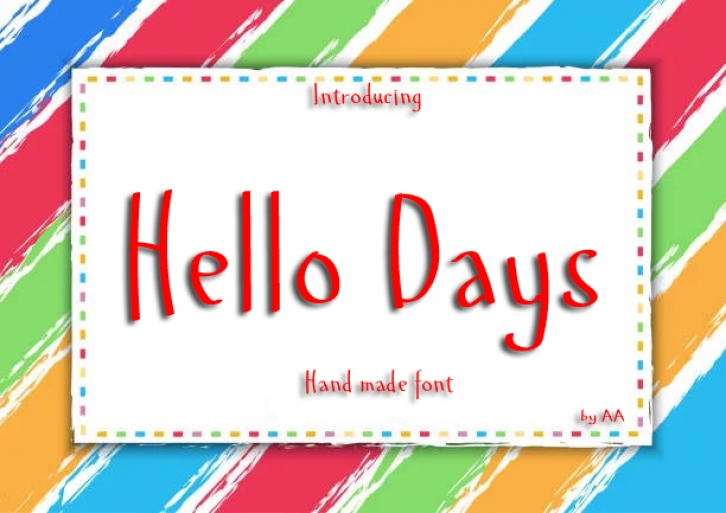 Hello Days Font Download