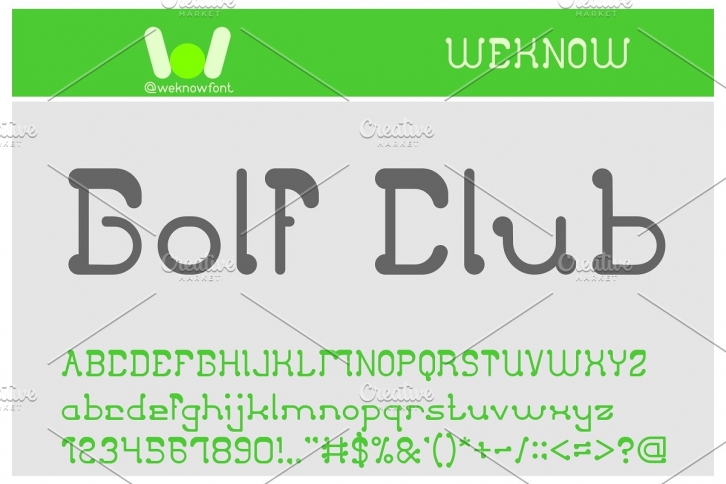 club golf font Font Download