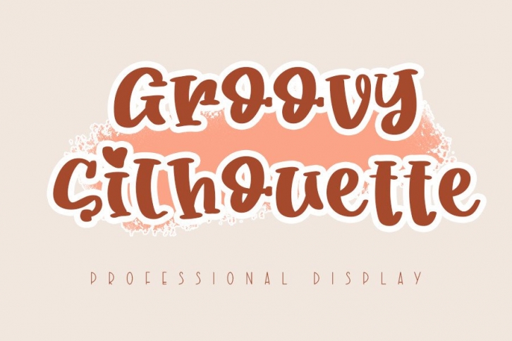 Groovy Silhouette Font Download