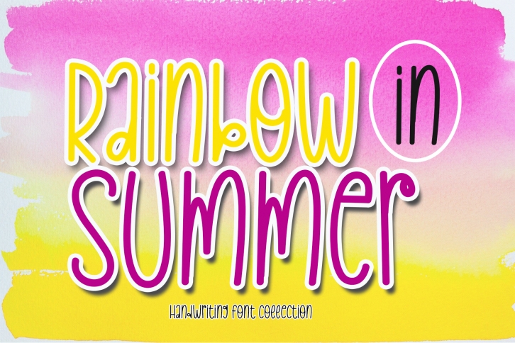 Rainbow in Summer Font Download