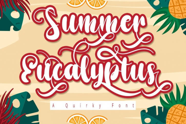 Summer Eucalyptus Font Download