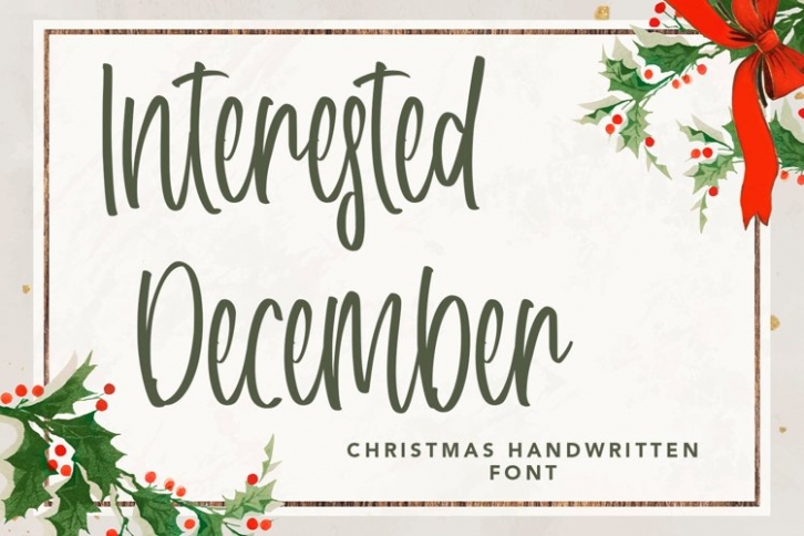 Interested December Font Download