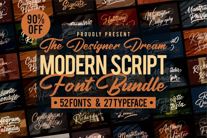 SALE! Modern Script Bundle Font Download