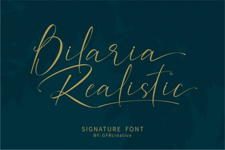 Bilaria Realistic Font Download