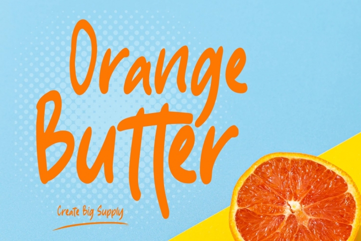 Orange Butter Font Download