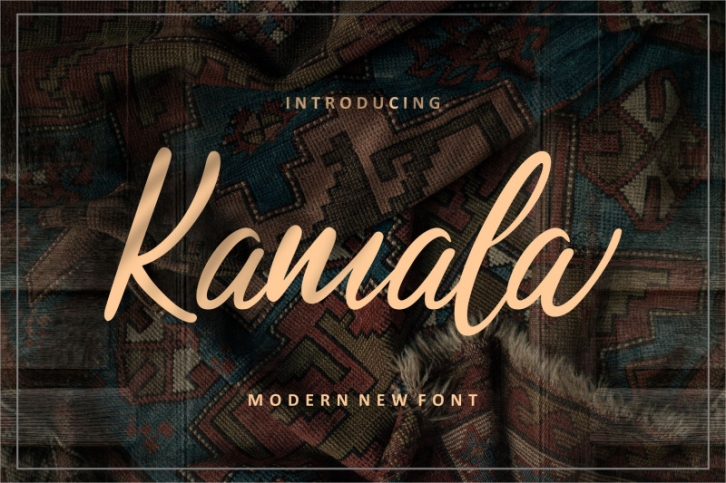 Kamala | Script Font Font Download