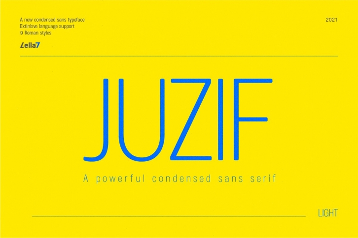 Juzif Light (Single) Font Download