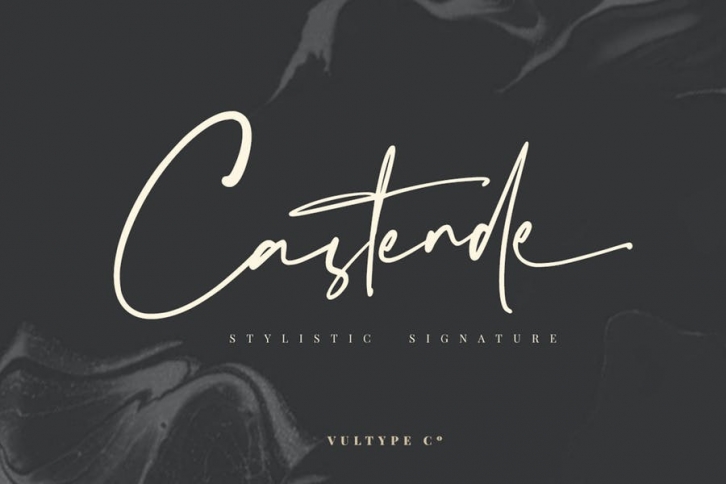 Castende - Signature Script Font Font Download