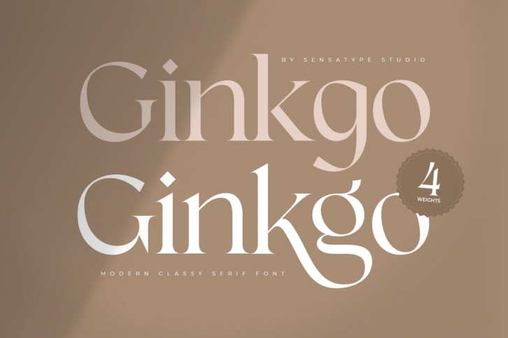 Ginkgo - Modern Classy Serif Font Font Download