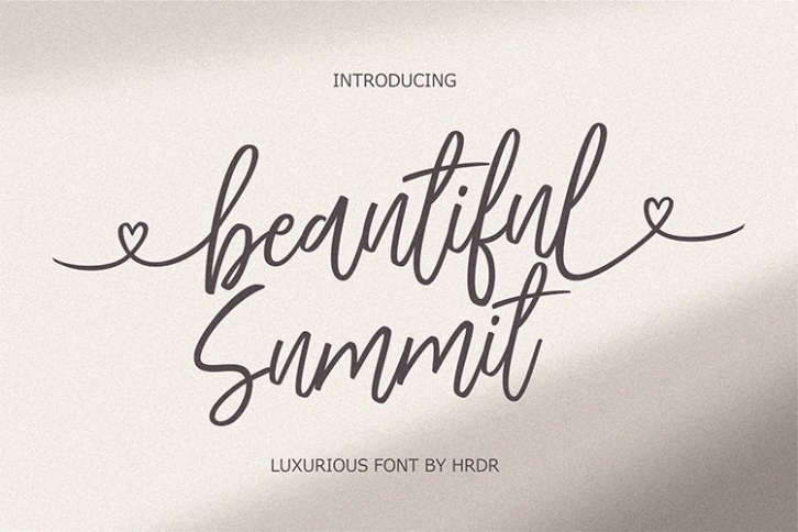 Beautiful Summit Font Download