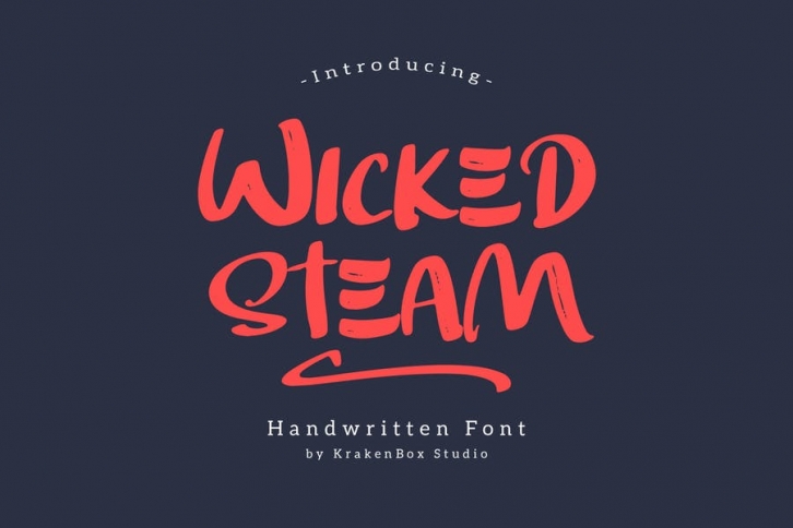 Wicked Steam - Handwritten Font Font Download