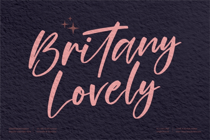 Britany Lovely Font Download