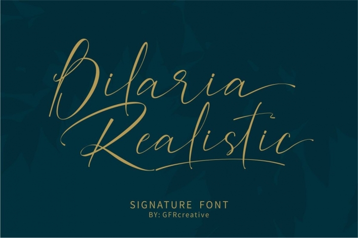 Bilaria Realistic Font Download