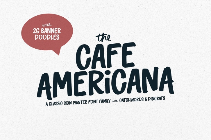Cafe Americana Family Font Download