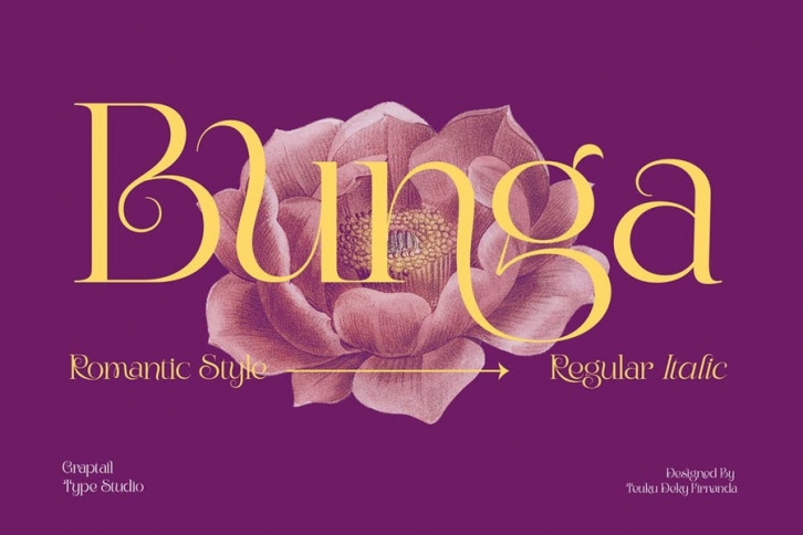 Bunga|Romantic Font Font Download