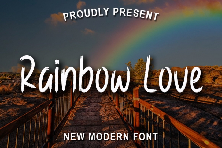 Rainbow Love Font Download