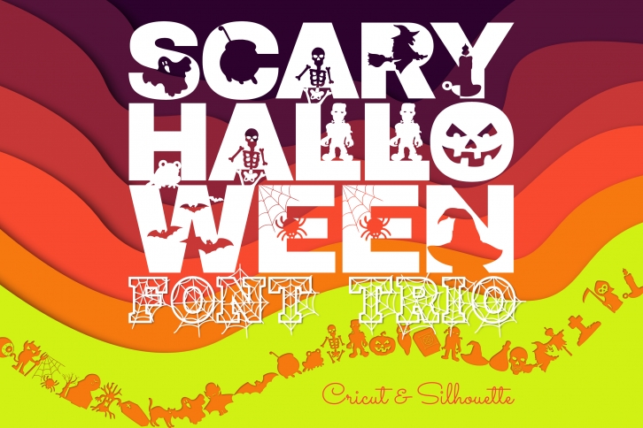 Scary Halloween Trio Font Download