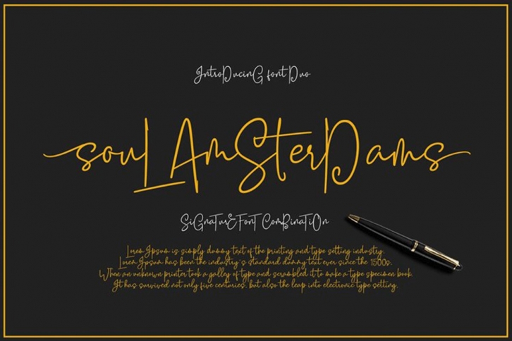 Soul Amsterdams Duo Font Download