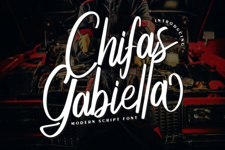 Chifas Gabiella | Modern Script Font Font Download