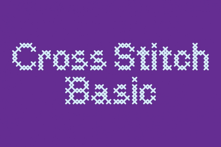 Cross Stitch Basic Font Download