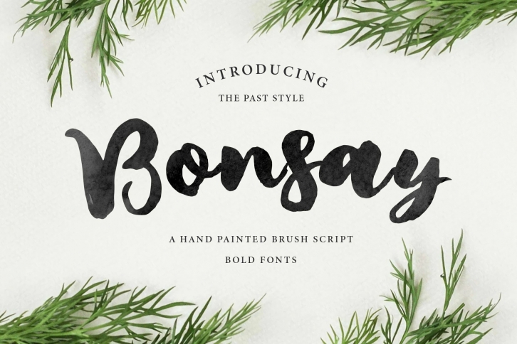 Bonsay Brush s Font Download