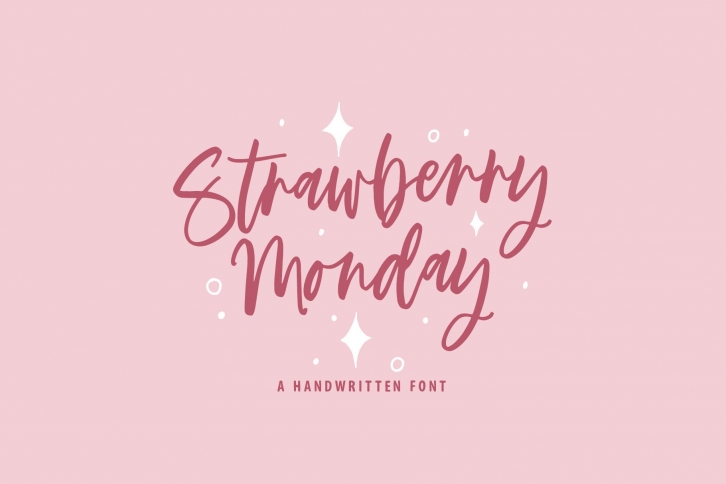 Strawberry Monday Font Download