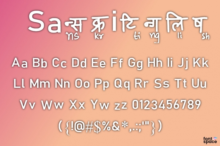 Sanskritinglish Font Download