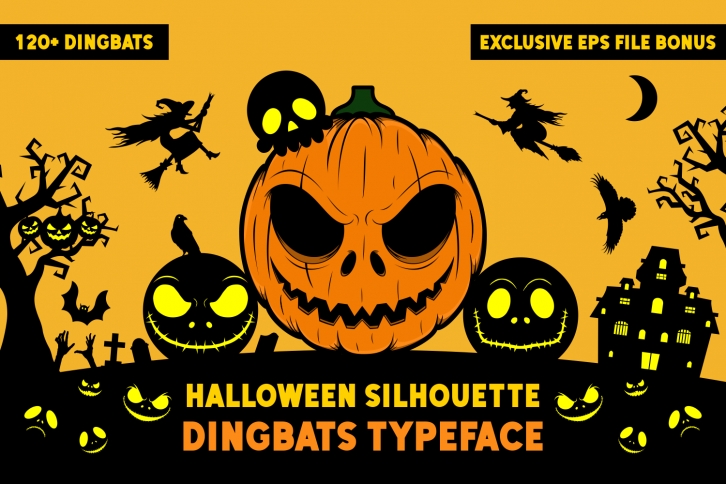 Halloween Silhouette Font Download