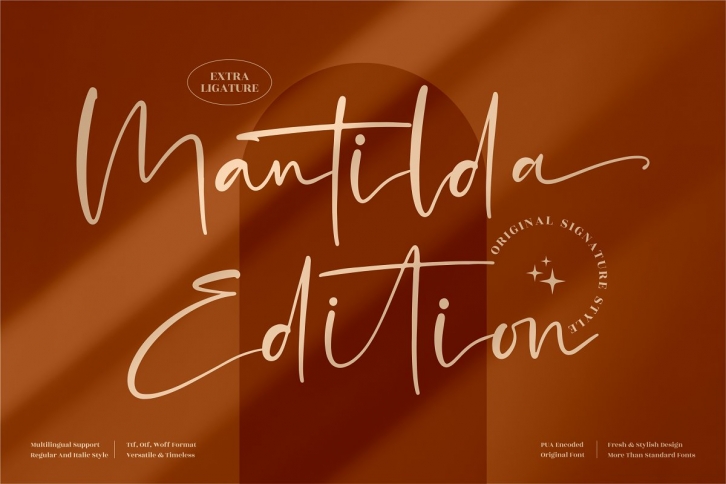 Mantilda Edition Signature Style Font Download