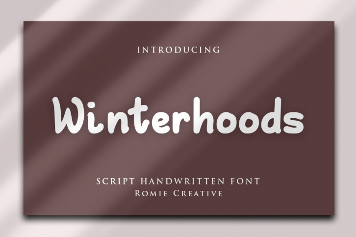Winterhoods Font Download