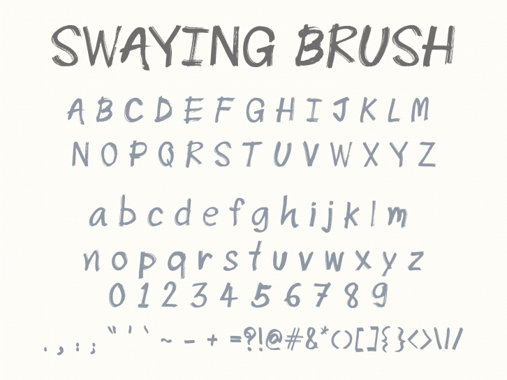Swaying Brush Font Download