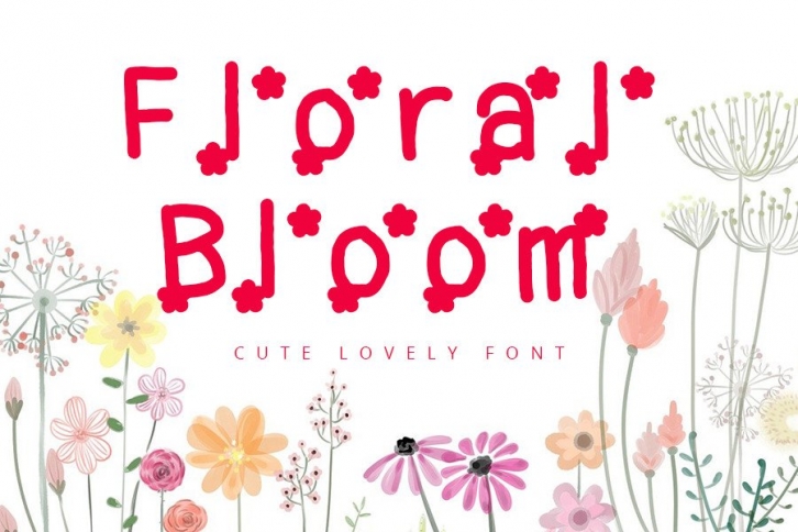 Floral Bloom Font Download