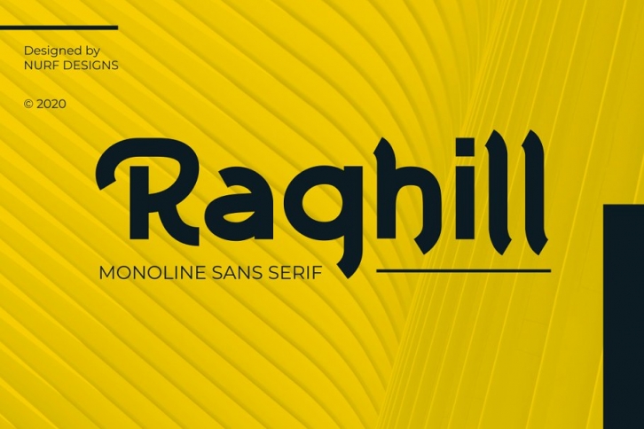 Raghill â€“ Monoline Sans Serif Font Download