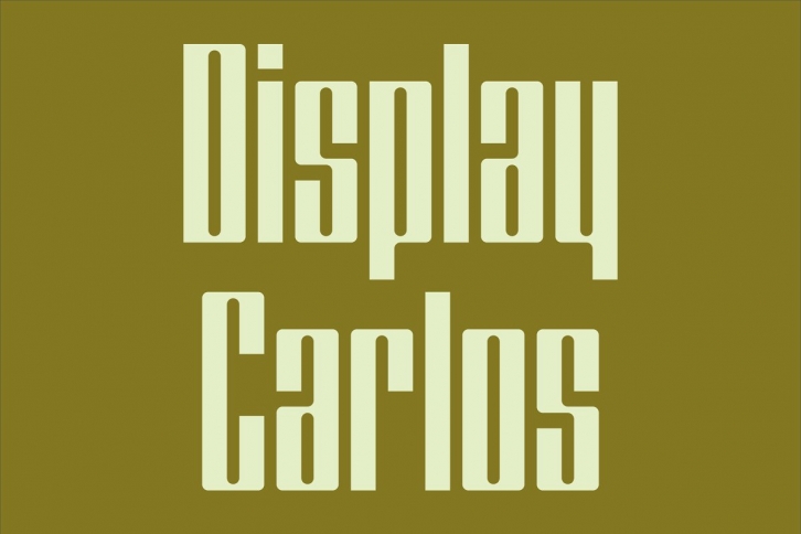 Display Carlos Font Download
