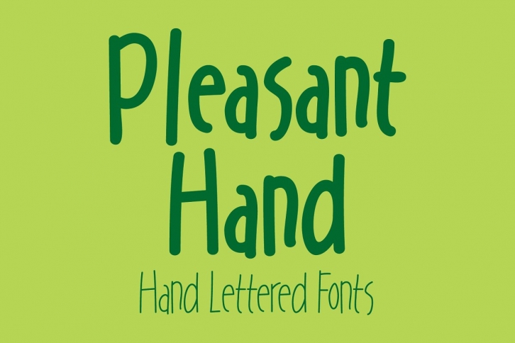 Pleasant Hand Font Download