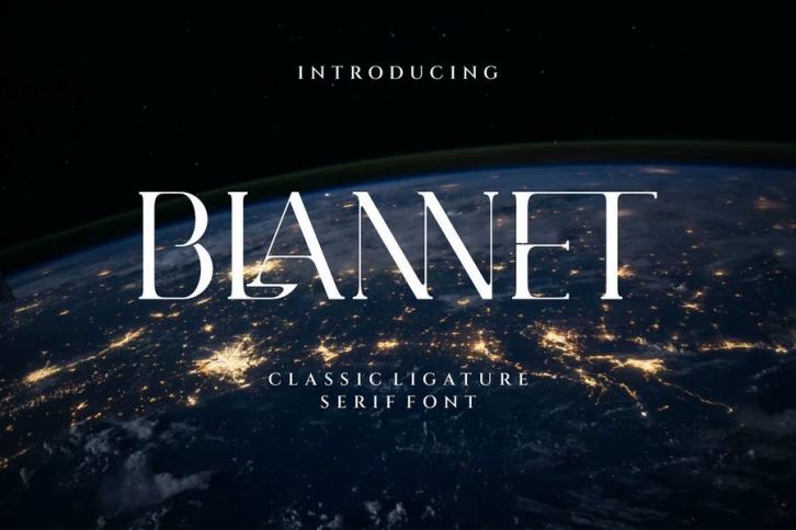BLANNET Ligature Serif Typeface Font Download